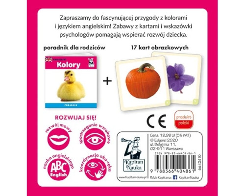 Дитяча розвиваюча гра «Англійські кольори» 3+