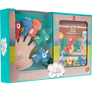 Пальчиковий театр з 5 елементів + книга про динозаврів Ramiz ZDZ.TL-134