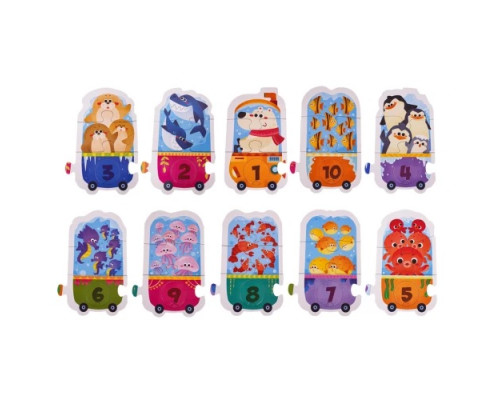 Дитяча навчальна математична гра вагончики ZGR.88860