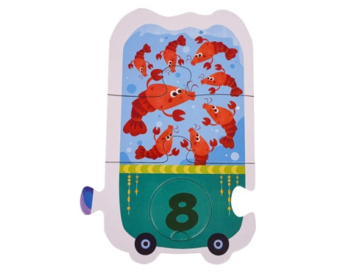 Дитяча навчальна математична гра вагончики ZGR.88860