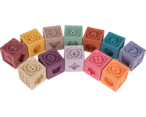 Дитячий набір сенсорних кубиків Цифри 12 ел. ZDN.628-43