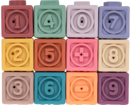 Дитячий набір сенсорних кубиків Цифри 12 ел. ZDN.628-43