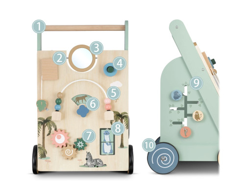 Дитяча каталка дерев'яна Nukido NK-857