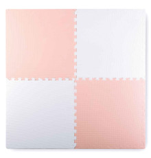 Дитячий килимок-пазл Ricokids 7481, 60 х 60 см 4 шт, персиково-білий