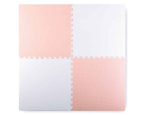 Дитячий килимок-пазл Ricokids 7481, 60 х 60 см 4 шт, персиково-білий