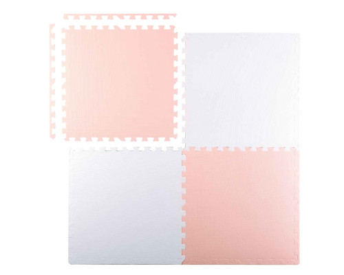 Дитячий килимок-пазл Ricokids 7481, 60 х 60 см 4 шт, персиково-білий