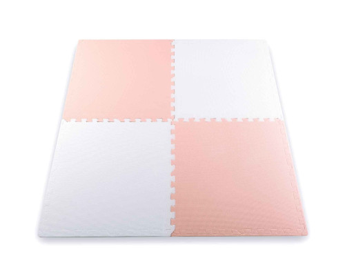 Дитячий килимок-пазл Ricokids 7481, 60 х 60 см 4 шт, персиково-білий