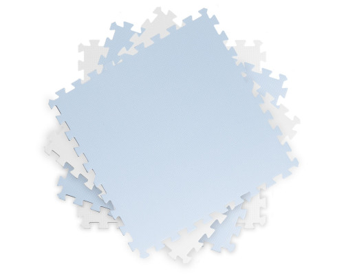 Дитячий килимок-пазл Ricokids 7482, 60 х 60 см 4 шт, біло-блакитний