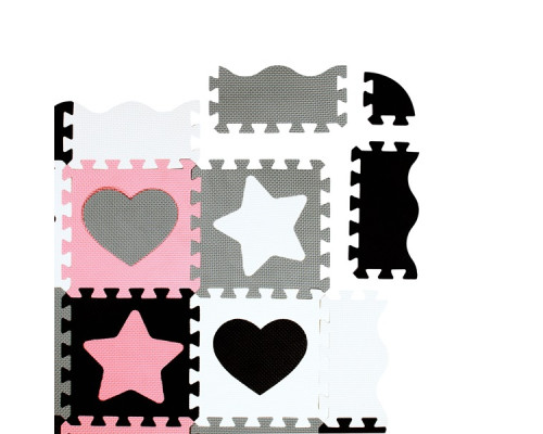Пазл з манежем MD03 KID'S PLAYPEN PINK HEARTS 140x140CM NILS FUN 36 елементів Пазл з манежем MD03 KID'S PLAYPEN PINK HEARTS 140x140CM NILS FUN 36 елементів
