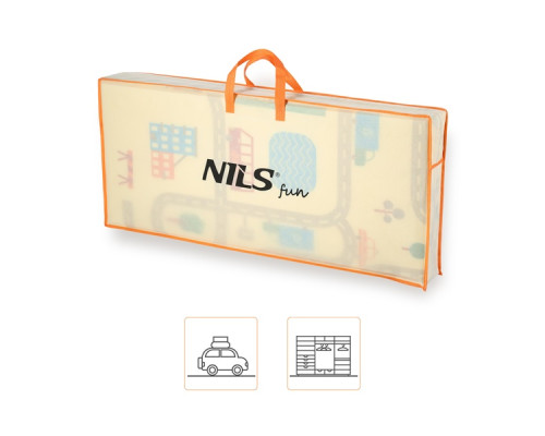 Дитячий розкладний килимок CITY 195x180CM NILS FUN MD04 Дитячий розкладний килимок CITY 195x180CM NILS FUN MD04