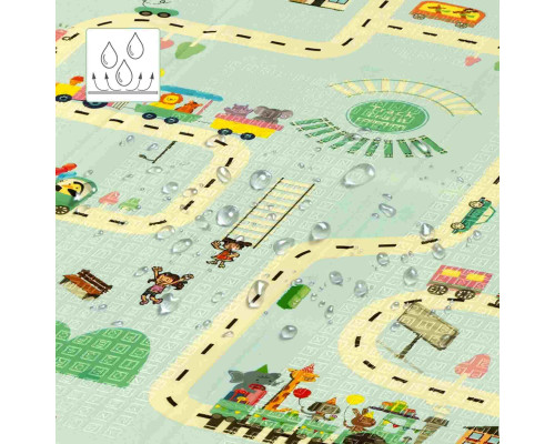 Дитячий розкладний килимок CITY 195x180CM NILS FUN MD04 Дитячий розкладний килимок CITY 195x180CM NILS FUN MD04