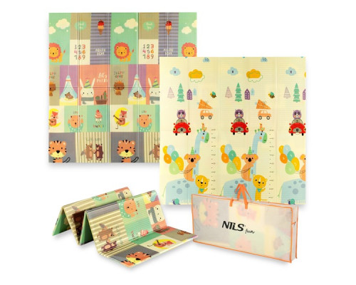 Дитячий розкладний килимок ZOO 195x180CM NILS FUN MD04 Дитячий розкладний килимок ZOO 195x180CM NILS FUN MD04