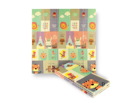 Дитячий розкладний килимок ZOO 195x180CM NILS FUN MD04 Дитячий розкладний килимок ZOO 195x180CM NILS FUN MD04