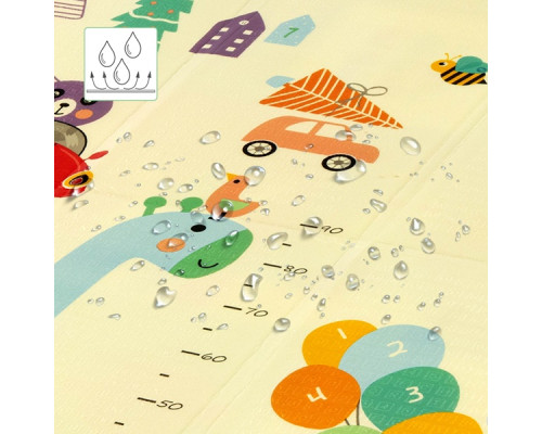 Дитячий розкладний килимок ZOO 195x180CM NILS FUN MD04 Дитячий розкладний килимок ZOO 195x180CM NILS FUN MD04
