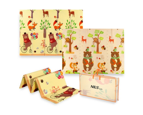 Дитячий розкладний килимок FOREST 190x150CM NILS FUN MD05 Дитячий розкладний килимок FOREST 190x150CM NILS FUN MD05
