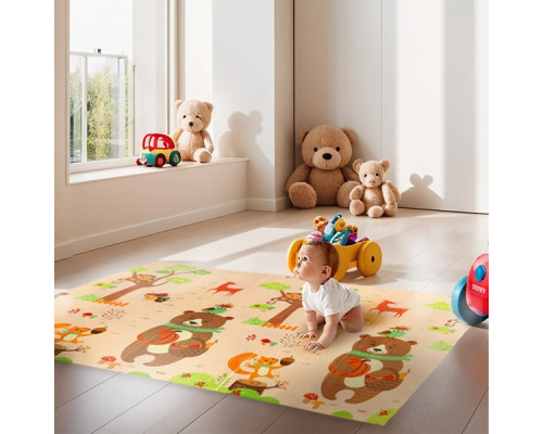 Дитячий розкладний килимок FOREST 190x150CM NILS FUN MD05 Дитячий розкладний килимок FOREST 190x150CM NILS FUN MD05