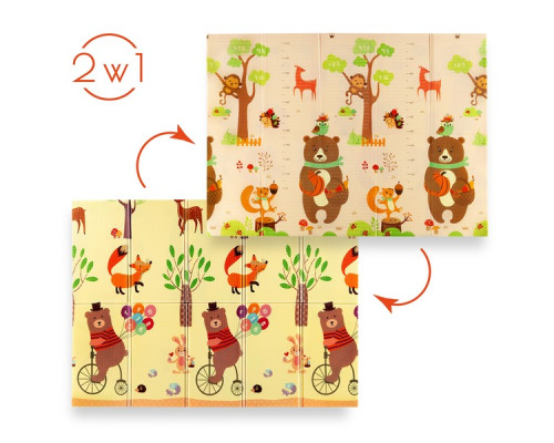 Дитячий розкладний килимок FOREST 190x150CM NILS FUN MD05 Дитячий розкладний килимок FOREST 190x150CM NILS FUN MD05