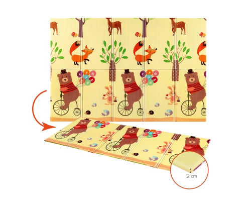 Дитячий розкладний килимок FOREST 190x150CM NILS FUN MD05 Дитячий розкладний килимок FOREST 190x150CM NILS FUN MD05