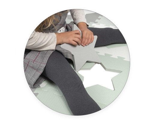 Килимок-пазл Ricokids 151x151 см 16 шт. м'ятно-сірий Килимок-пазл Ricokids 151x151 см 16 шт. м'ятно-сірий