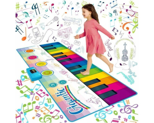 Великий музичний килимок, супербарвиста клавіатура