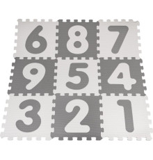 Дитячий килимок-пазл Ramiz 10019B3 32 х 32 см, 9 шт, біло-сірий