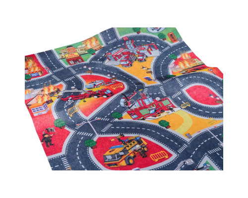 Килимок «Пожежна бригада» + набір м'яких машинок