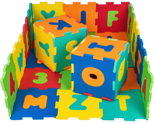Дитячий килимок-пазл Ramiz 1083, 20 х 20 см 36 шт, різнокольоровй