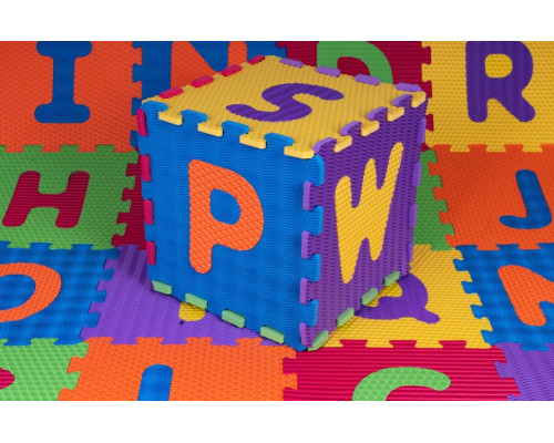 Дитячий килимок-пазл Ramiz 8003B3, 32 х 32 см 26 шт, різнокольоровий