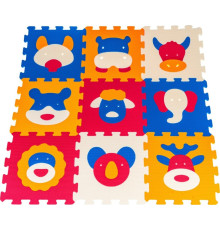 Дитячий килимок-пазл Ramiz 5511N9B Тваринки, 32 х 32 см 9 шт, різнокольоровий