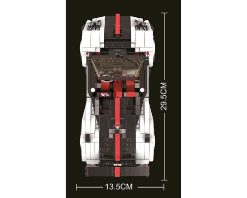 Дитячий конструктор спортивної машинки 960 ел.