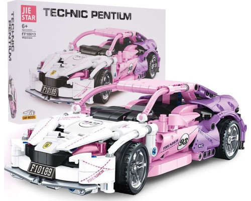 Дитячий конструктор Pink Sports Car Blocks 652 ел.