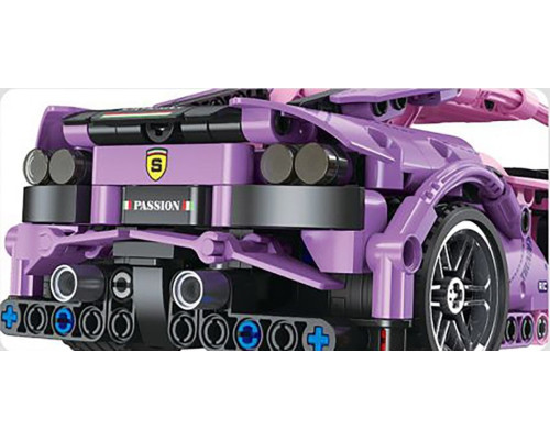 Дитячий конструктор Pink Sports Car Blocks 652 ел.