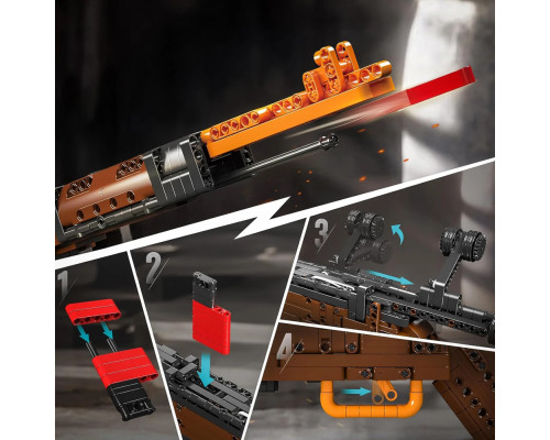 Дитячий конструктор Mould King Гвинтівка 1117 ел, коричнево-чорний ZKL.140025