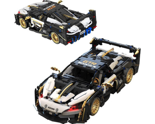 Дитячий конструктор спортивний автомобіль білий/чорний 1242 ел.