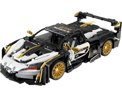 Дитячий конструктор спортивний автомобіль білий/чорний 1242 ел.