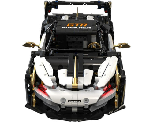 Дитячий конструктор спортивний автомобіль білий/чорний 1242 ел.