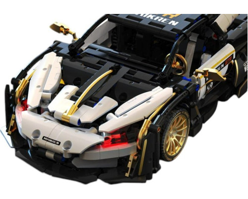 Дитячий конструктор спортивний автомобіль білий/чорний 1242 ел.