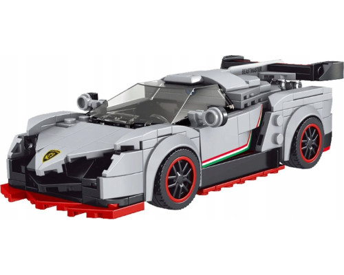 Дитячий конструктор Спортивне авто 398 ел. Білий ZKL.27007