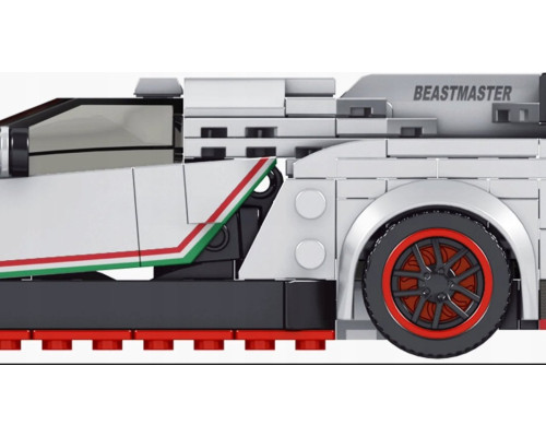 Дитячий конструктор Спортивне авто 398 ел. Білий ZKL.27007