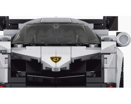 Дитячий конструктор Спортивне авто 398 ел. Білий ZKL.27007