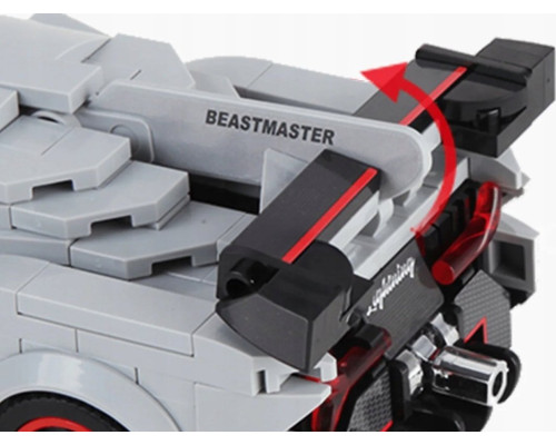 Дитячий конструктор Спортивне авто 398 ел. Білий ZKL.27007