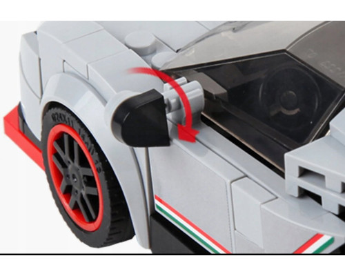 Дитячий конструктор Спортивне авто 398 ел. Білий ZKL.27007