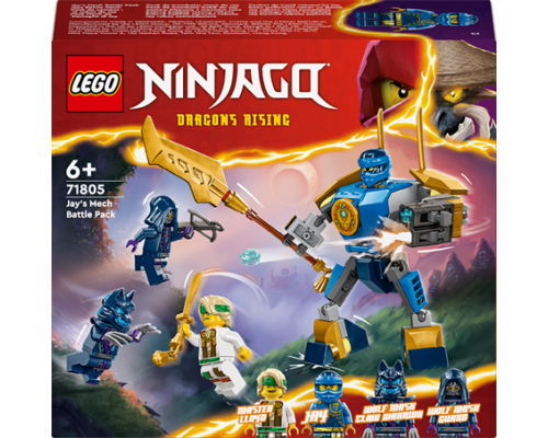 Конструктор LEGO NINJAGO Бойовий набір робота Джея 78 деталей (71805) Конструктор LEGO NINJAGO Бойовий набір робота Джея 78 деталей (71805)