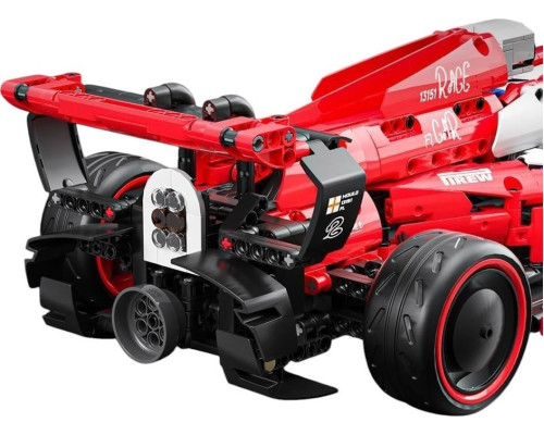 Дитячий конструктор машинка F1 на дистанційному керуванні Червона 1185 ел.