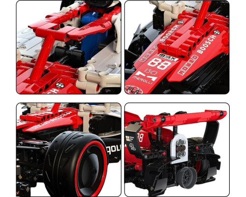 Дитячий конструктор машинка F1 на дистанційному керуванні Червона 1185 ел.