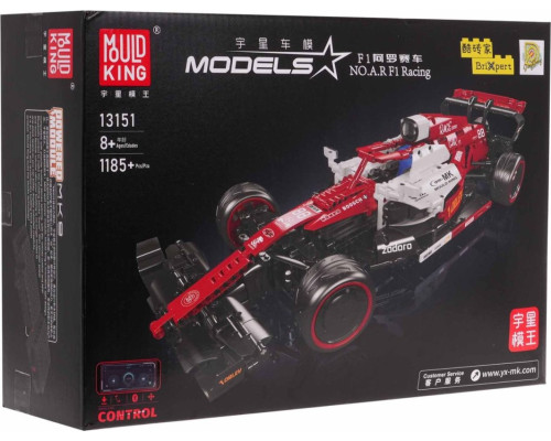 Дитячий конструктор машинка F1 на дистанційному керуванні Червона 1185 ел.