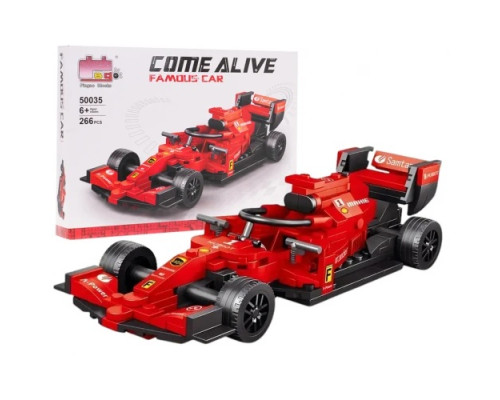 Дитячий конструктор машинка F1 Червона 266 ел.