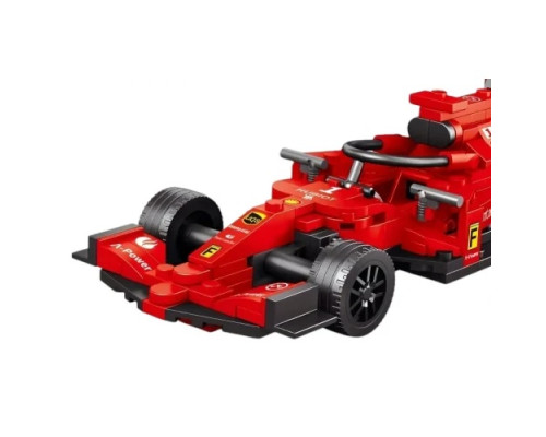 Дитячий конструктор машинка F1 Червона 266 ел.