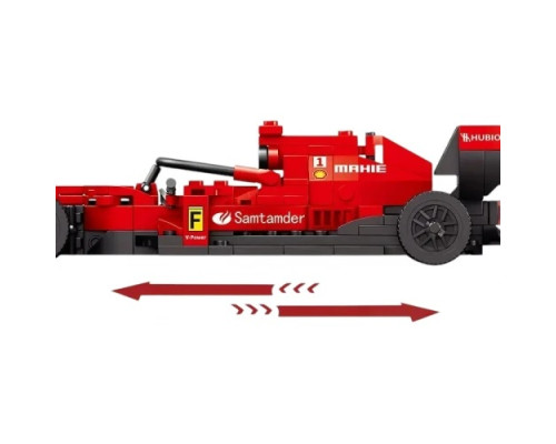 Дитячий конструктор машинка F1 Червона 266 ел.