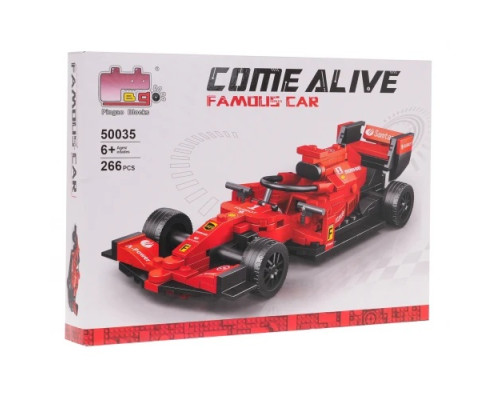 Дитячий конструктор машинка F1 Червона 266 ел.
